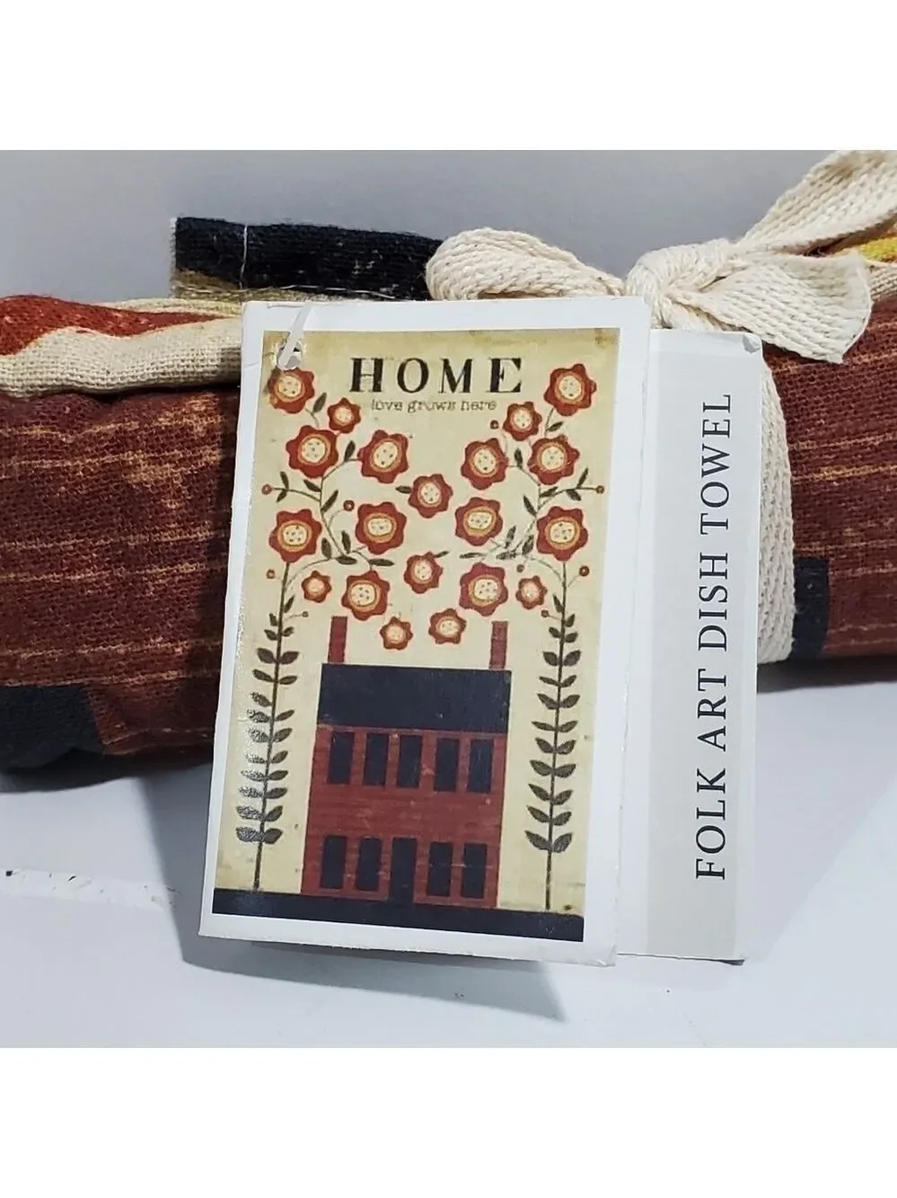 Primitives by Kathy Home Love Grown here linen cotton hand towel